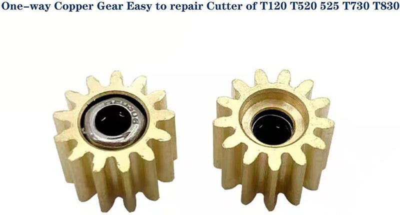 Scanprintpart Copper Gear CQ890-67091 CQ890-67108 CQ890-67066 CQ890-67017 Copper Gear Fix Cutter Kit Assembly Compatible with HP DesignJet T120 T520 T525 T530 T730 T830 - Image 2